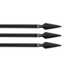 toparchery 6pcs Arrow Heads Black Steel Broadheads Screw-in Field Point