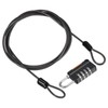 PATIKIL Security Steel Cable with 4 Digit Combination Lock, 5Ft