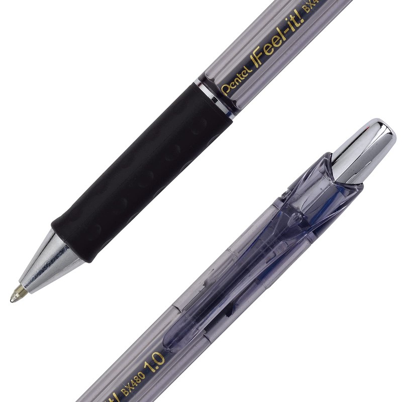 Pentel BX480 Felt Tip Pen 0.7 Pack of 12 Black