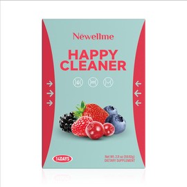 NEWELLME Happy Cleanse - Superfood Powder/Probiotics/Digestive Enzymes/Moringa - Supports gut health - Boosts immunity, Healthcare Dietary:_NEWELLME Happycleaner berry