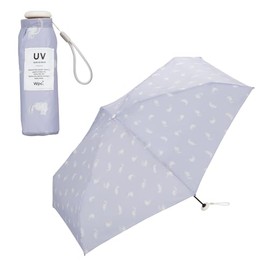 Wpc. CO02-333-002 Ultra Small Folding Umbrella, Baby Umbrella, Cat Purple, Rain Umbrella, Ribs, 19.7 inches (50 cm), 5.6 oz (160 g), Lightweight, Women's, Compact, Slim, Small, Mini, Lightweight,