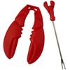 Claw Shaped Lobster Crackers and Lobster Seafood Picks (4 Pieces