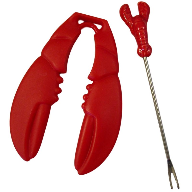Claw Shaped Lobster Crackers and Lobster Seafood Picks (4 Pieces