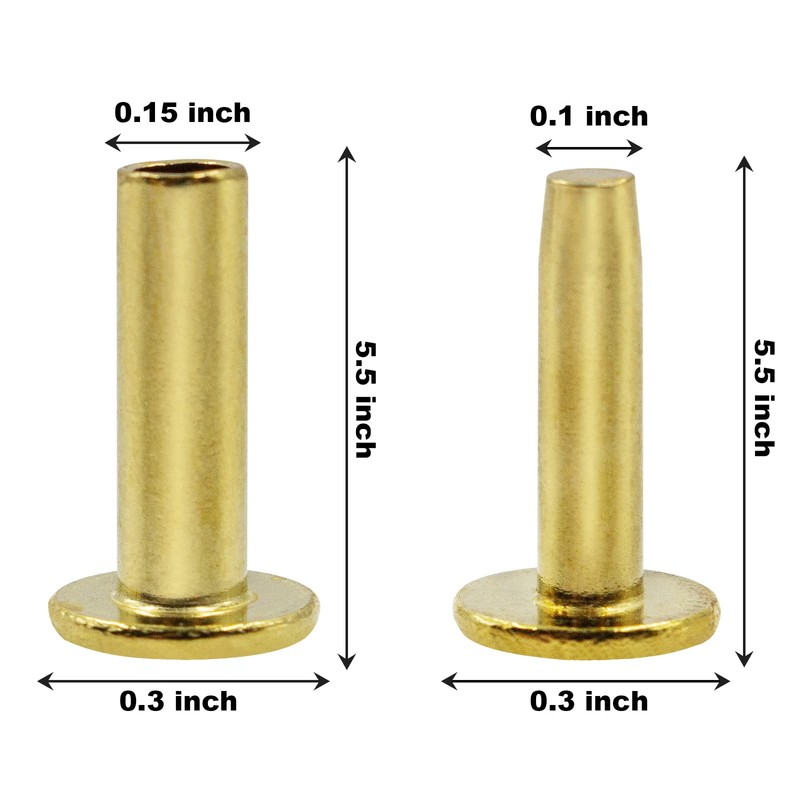 Showingo 25 Sets New Cutlers Cutlery Rivets 5/16" x 1/2"