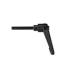 uxcell M6 x 32mm Handle Adjustable Clamping Lever Thread Push Button Ratchet Male Threaded Stud Knobs Locking Rotating Screw Handles Quick Release Bolt Black 2pcs