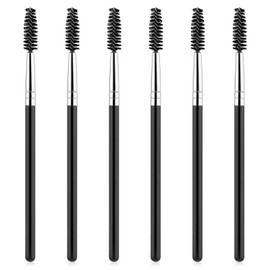 Pack of 6 Eyelash Brushes, Eyebrow Brush with Container, Eyebrow Brush for Design, Add Powder, Colour and Gel, Eyebrows and Eyelashes