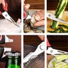 ZHANG XIAO QUAN SINCE 1628 8-in-1 Multi-Function Kitchen Scissors, 30Cr13