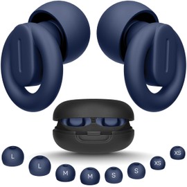 Ear Plugs for Sleeping Noise Cancelling – 33dB Noise Reduction Earplugs for Sleep, Work & Travel, Ultra Soft & Comfortable Silicone Reusable Earplugs for Snoring – Includes Carry Case + 4 Eartip Sizes