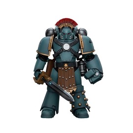 JOYTOY Warhammer 40,000 1/18 Action Figure Sons of Horus MKIV Tactical Squad Sergeant with Power Fist Collection Model Birthday Gifts