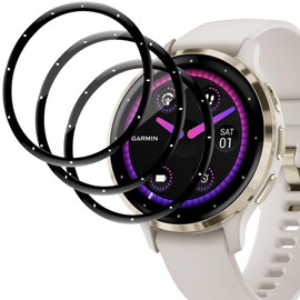 Screen Protector for Garmin Venu 3S, Murmure [3 Pack] HD Clear 3D Curved Anti-Scratch PET Soft Screen Protector Film,[Full Coverage] Touch Sensitive