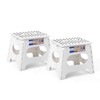 ACKO Folding Step Stool 2 Pack Lightweight Plastic 11inch Foldable