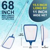 POOLAZA Pool Skimmer Net with Pole, Ultra Fine Mesh Pool