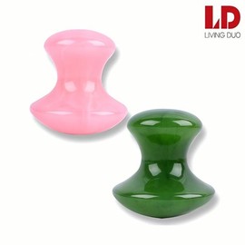 Gudeul Gua Sha Ondol Massage Tool Skin Care Health Equipment Hand Stress Relief Home Care Natural Therapy Green / 구들 괄사 온돌 마사지 도구 피부 관리 건강 기구 손 스트레스 해소 홈 케어 자연 요법 그린