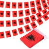 Albania String Flag Pennant Banner, Small Mini Albanian Flags Bunting