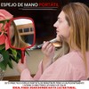 Mirrorvana Espejo de Mano Grande y cómodo con asa, Modelo