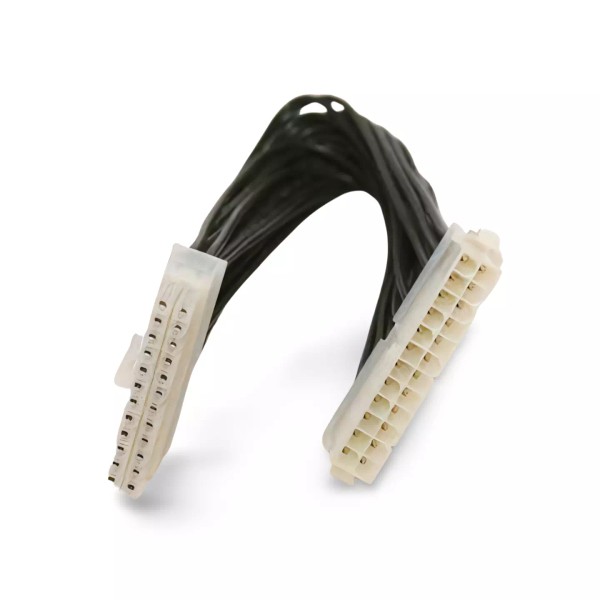 SolutionCables 10in Power Supply Extension ATX 24 Pin Motherboard -