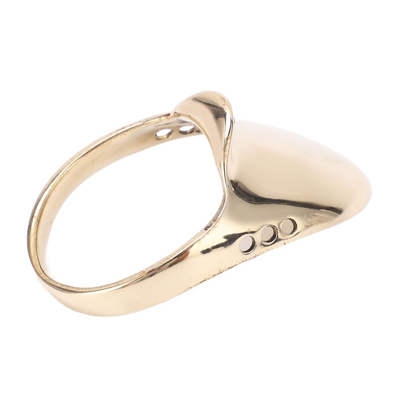 Brass Archery Thumb Ring Portable Finger Protector with Anti Lost