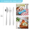 Odoland Camping Cutlery Set - Stainless Steel Tableware Mess Kit