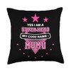 Yes I'm A Superhero Codename MuMu Funny Mother's Day Throw