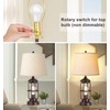 QiMH Table Lamp Set of 2 with USB Ports, Touch