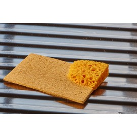 Tola Pop Up Sponge, Swelling Sponge, Pack of 10, Yellow - Sustainable Cellulose Washing Up Sponges, Absorbent Cleaning Sponge for the Kitchen, Scratch-Free, Organic Washing Sponge, Household Sponge, Reusable