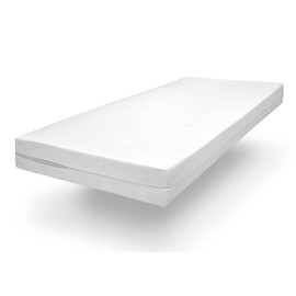 sleepling Comfort 100 Evolon Encasing Mattress Cover Allergy Sufferers Anti-Mite Protection for House Dust Allergy Sufferers Topper up to 6 cm Boil-Proof 95 Degree Made in Germany 140 x 200 cm, White