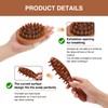 2 Pcs Loc Brush for Dreads, Wooden Long Handle Scalp
