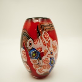 Murano Style Lina Vase Height Approx. 18.5 cm Handmade