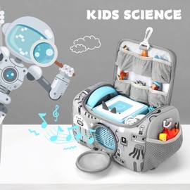 OUKNAK Carrying Case for Toniebox Starter Set, Storage Carrier Bag for Toniebox Audio Player Carrying Box for Toniebox Accessories Travel Carrying Bag for Toniebox (Gray)