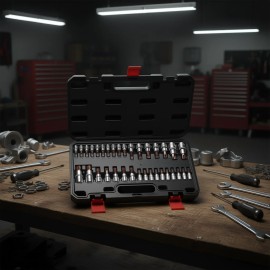 Solid Star Torx Bit Socket Set T6 T70 1/2 in Impact Sockets Chrome Molybdenum Steel Industrial Grade 3-Year WarrantyDefault: Default