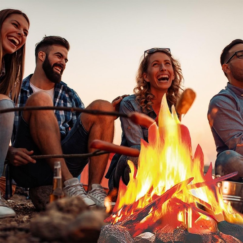 Artificial Fire Fake Flame Paper, 3D Decorative Cardboard Campfire Centrepiece,