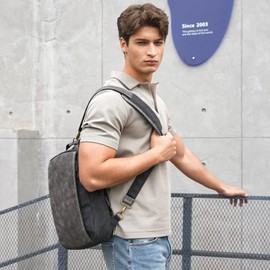 ecosmile Canvas Messenger Bag Sling Bag Crossbody Shoulder Bag for Men Women Travel Work Satchel Bags