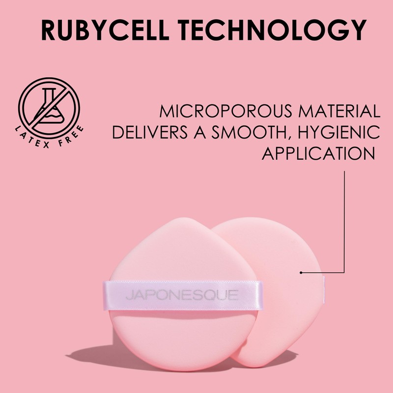 JAPONESQUE Pillow Puff Makeup Sponge for Flawless Liquid & Cream