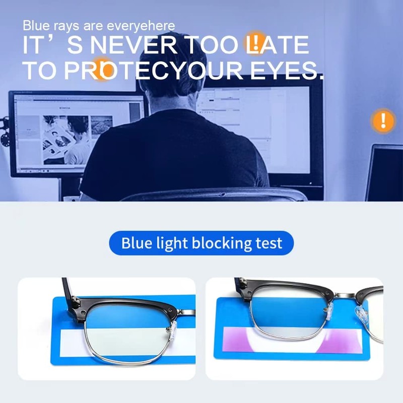 ZAMGIC Photochromic Sunglasses Blue Light Blocking Glasses for Men and