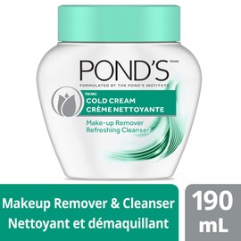 Pond's Cold Cream for normal or dry skin Make-up Remover and Refreshing Cleanser dermatologist tested 190 ml