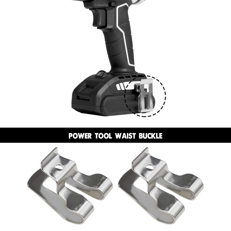 EMSea 2Pcs Electric Drill Belt Hook Clips Compatible with DeWalt