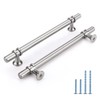Rergy 10 Pack 6-1/4 Inch Brushed Nickel Cabinet Pulls Heavy-Duty