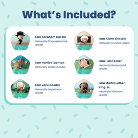 Storypod Tokens | Ordinary People Change The World Collection | Collectible Educational Tokens for The Screen Free Audio Learning System for Kids, Toddlers, Children | SEL & Interactive Fun