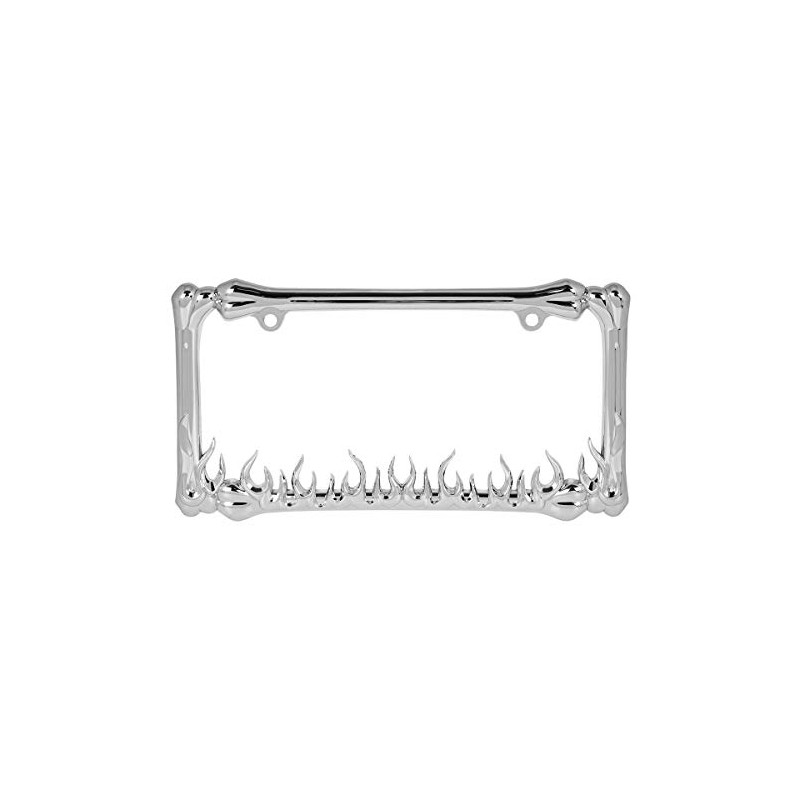 GG Grand General 60467 Chrome Flame Style License Plate Frame