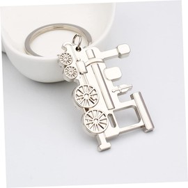 TEHAUX Metal Locomotive Train Keychain Pendant Sturdy and Fashionable Keyring Chain for Men and Women