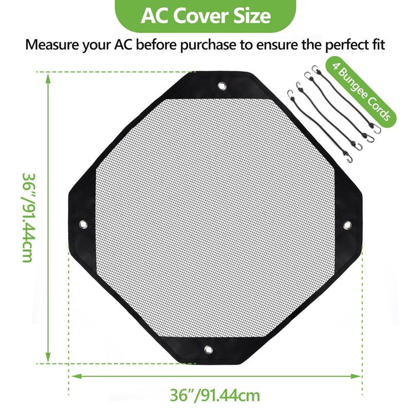 Central Air Conditioner Cover for Outside Units 36x36 Mesh AC