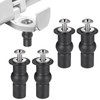 4 Pcs Universal Toilet Seat Fittings, Toilet Seat Hinges Screws
