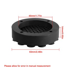 Supertool 4 Pack Washing Machine Vibration Pads Black Shock Absorbing Washing Feet Noise Cancelling Floor Mat for Washing Machine Dryer Dishwasher (Normal)