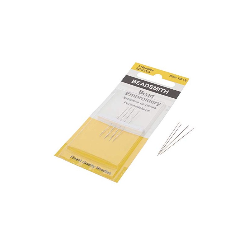 The Beadsmith: Agujas para bordado con abalorios, tallas 10 y