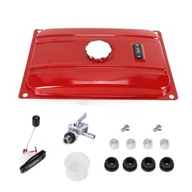 Universal Generator Gas Fuel Tank 5 Gallon, Fuel Filter Cap Gauge Petcock Generator Filter Kit Tools for EC2500 18.9 Liter