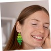 TOVINANNA 1 Pair Shamrock Dangle Earrings Funny Irish Jewelry for