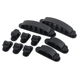 LogiLink Kabel Befestigungs Clips Set (10 Pieces), Black