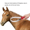Equine Sweat Scraper, Horse Scraper Tool Rust Resistant with Comb