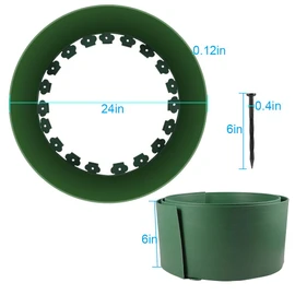 Kalekey Chicken Dust Bath Tub, Adjustable 25'' Chicken Dust Bath Contain Bottomless Design, Dust Bath for Chickens, Ducks, Turkeys, Quails for Farms, Chicken Coops (Green)