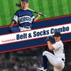 WERFORU Baseball Socks and Belt Combo For Boys and Girls-Kids